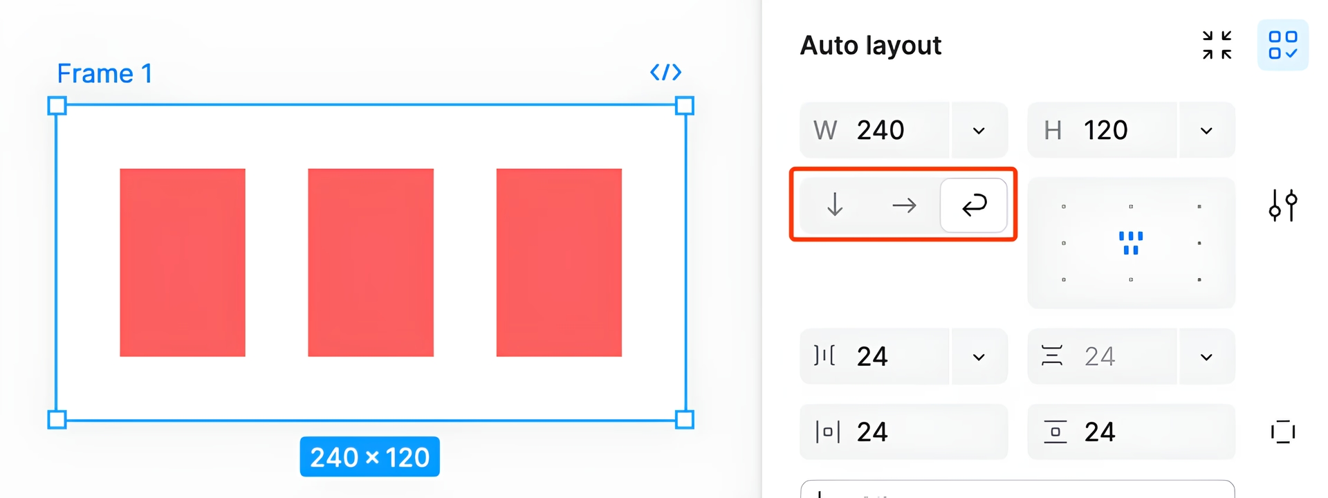 Figma Autolayout Direction Controls